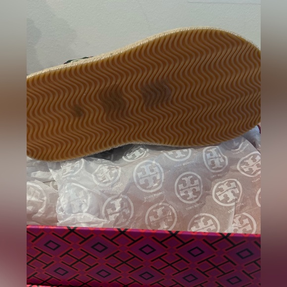 Tory Burch T Monogram Sporty Flatform Espadrilles 6M - Picture 2 of 4